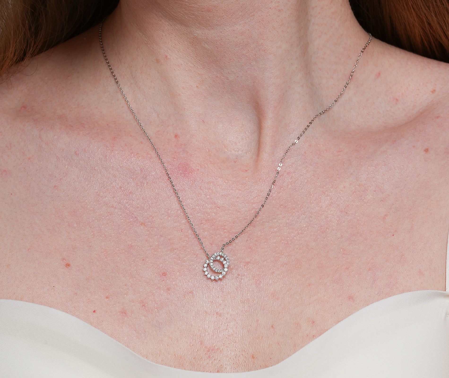 Shining Star Jewelry Sterling Silver Cubic Zirconia Fashion Pendant Necklaces