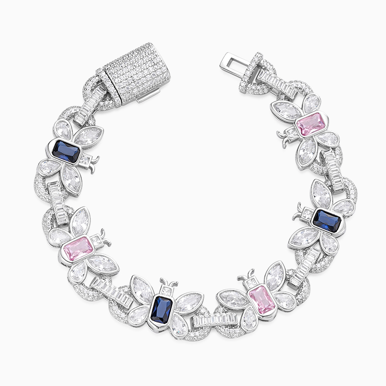 Butterfly Cuban Chain Bracelet | Hip-Hop Men's Bracelet Manufacturer