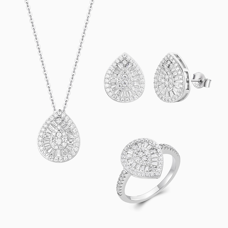 925 Sterling Silver Jewelry Sets for Women
