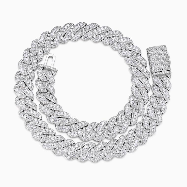 Shining Star Jewelry Cubic Zirconia Micro Pave 18mm Heavy Solid Cuban Necklace