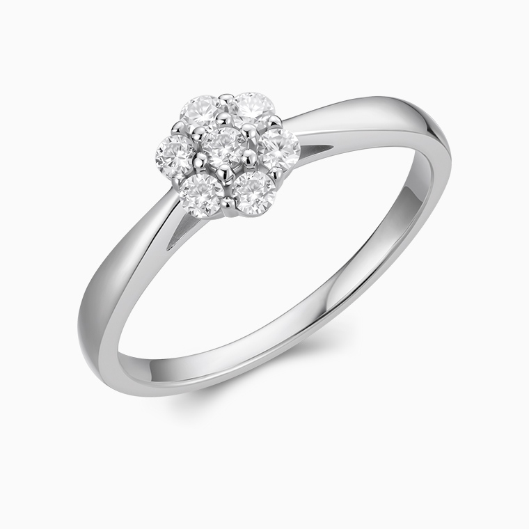 Shining Star Jewelry Cluster Rings Stud Earrings And Necklace Jewelry Set Shining Star Jewelry Cluster Rings Stud Earrings And Necklace Jewelry Set