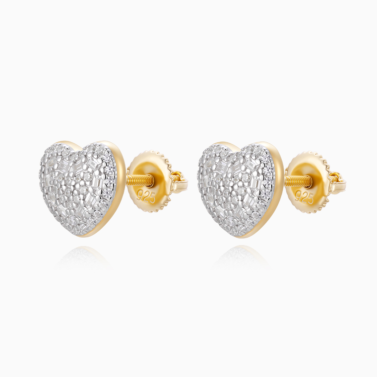 Men's Hip-Hop Stud Earrings | 925 Silver Moissanite/Zircon- Shining Star