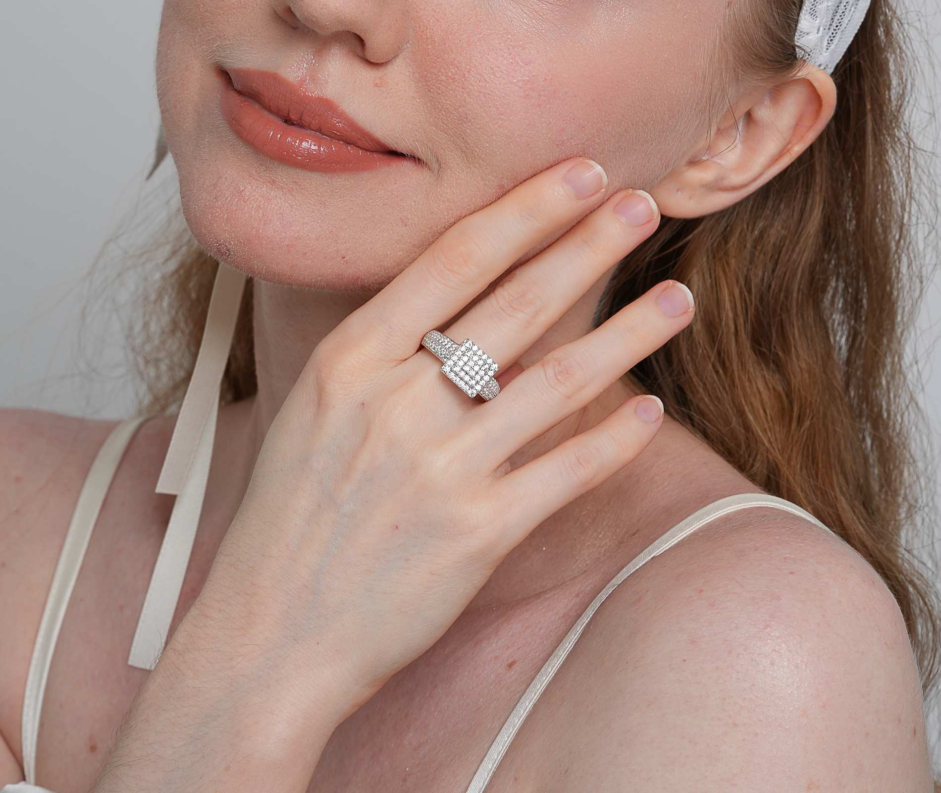 Shining Star Jewelry Custom Fashion Layer 925 Silver Zircon Square Ring Women Shining Star Jewelry Custom Fashion Layer 925 Silver Zircon Square Ring Women