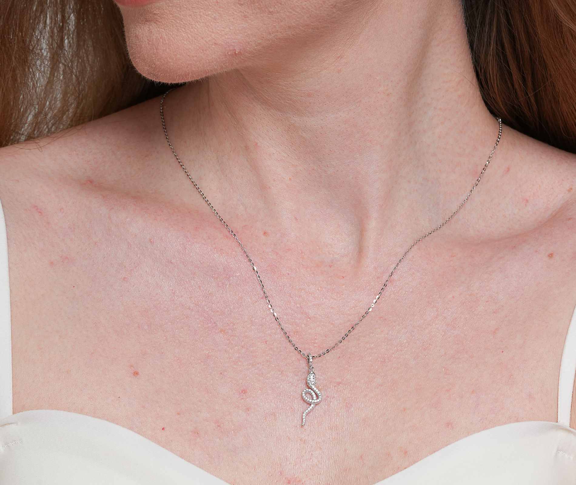 Shining Star Jewelry Iced Out Moissanite 925 Silver Snake Pendant Fine Necklace Shining Star Jewelry Iced Out Moissanite 925 Silver Snake Pendant Fine Necklace