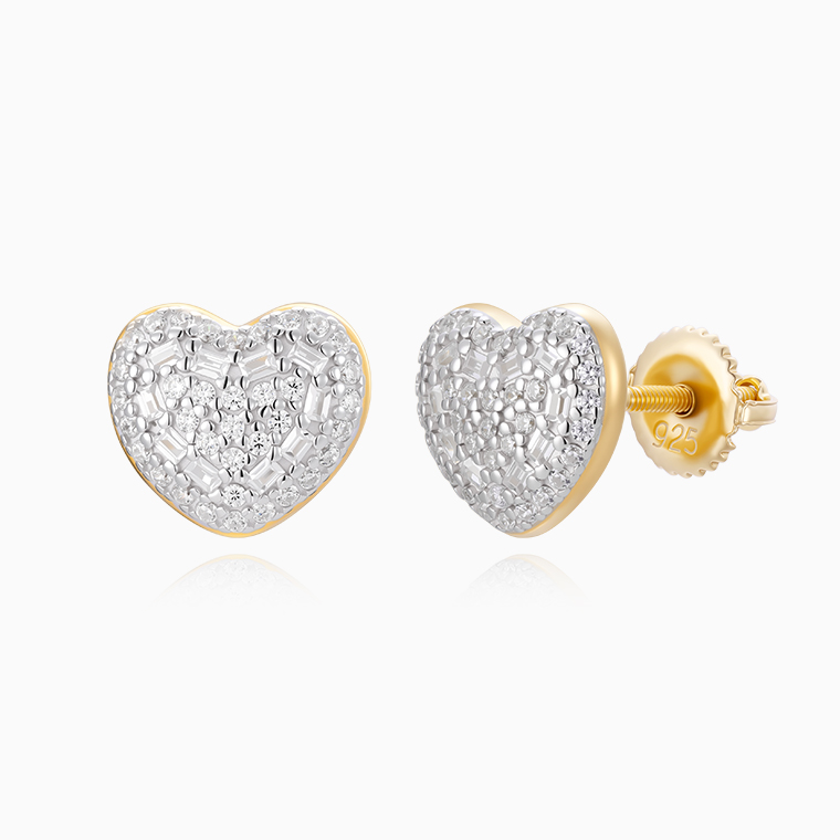 Men's Hip-Hop Stud Earrings | 925 Silver Moissanite/Zircon- Shining Star