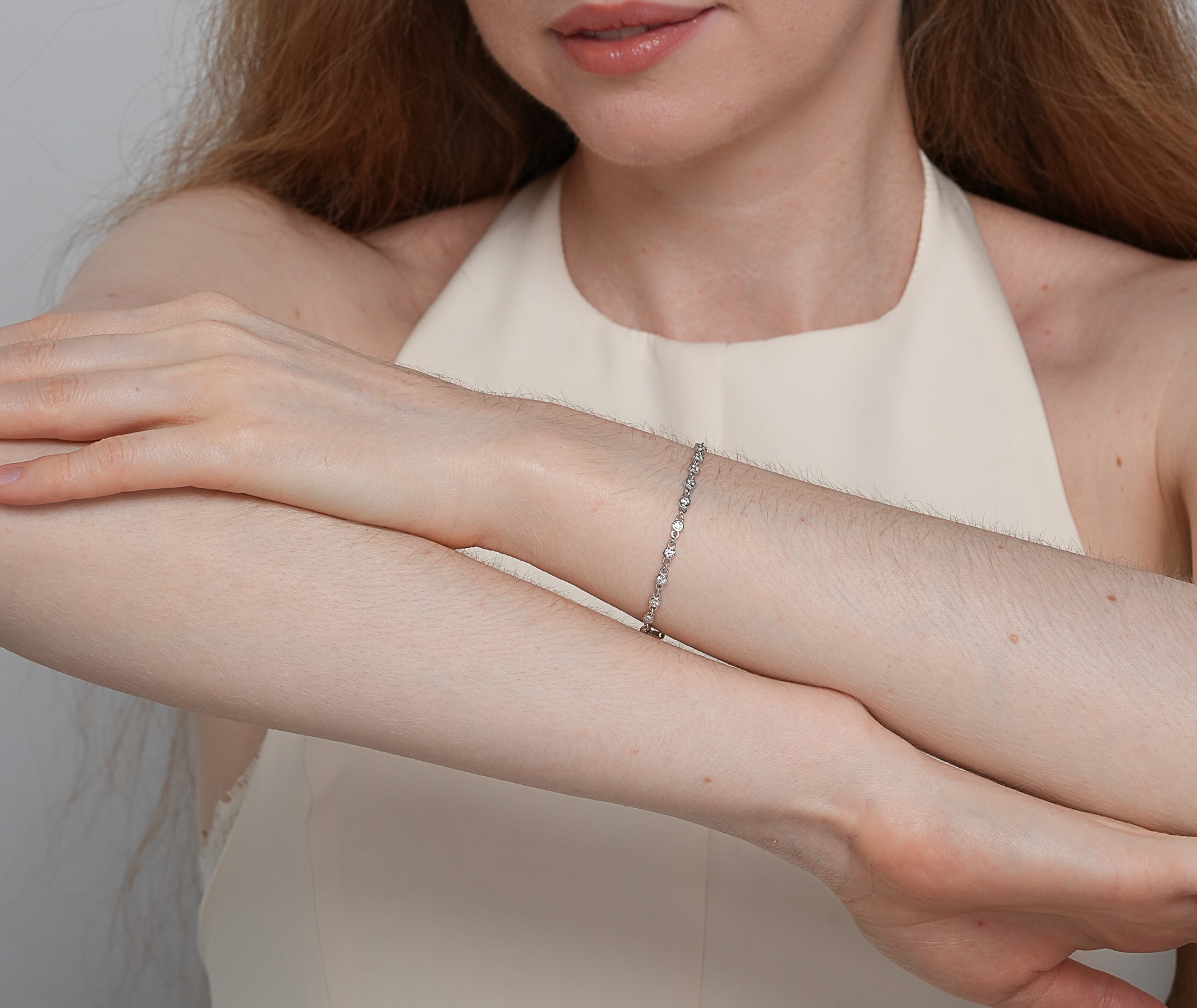 Shining Star Jewelry Waterproof 925 Silver Women Jewelry Ankle Bracelet