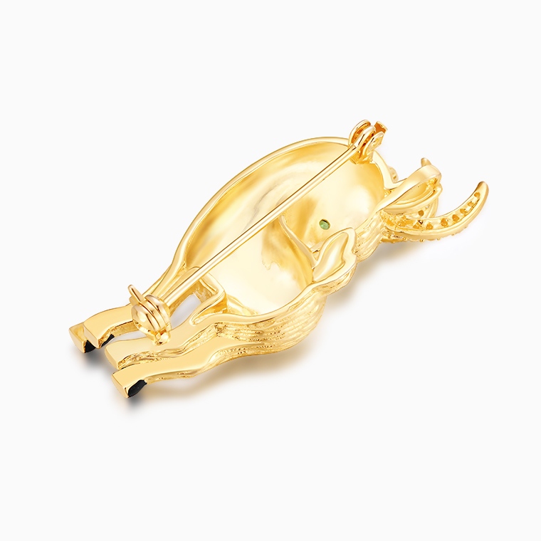 Shining Star Jewelry Trendy 925 Sterling Silver Zircon Little Sheep Brooch Women Shining Star Jewelry Trendy 925 Sterling Silver Zircon Little Sheep Brooch Women