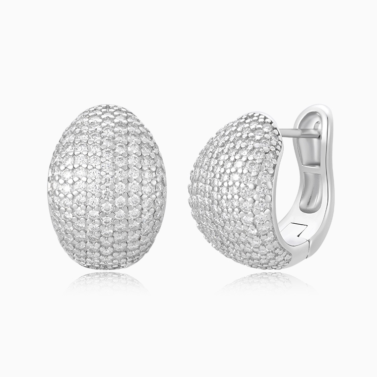 Shining Star Jewelry Women's Iced Out Zircon Chunky 925 Silver Jewelry Set Shining Star Jewelry Women's Iced Out Zircon Chunky 925 Silver Jewelry Set