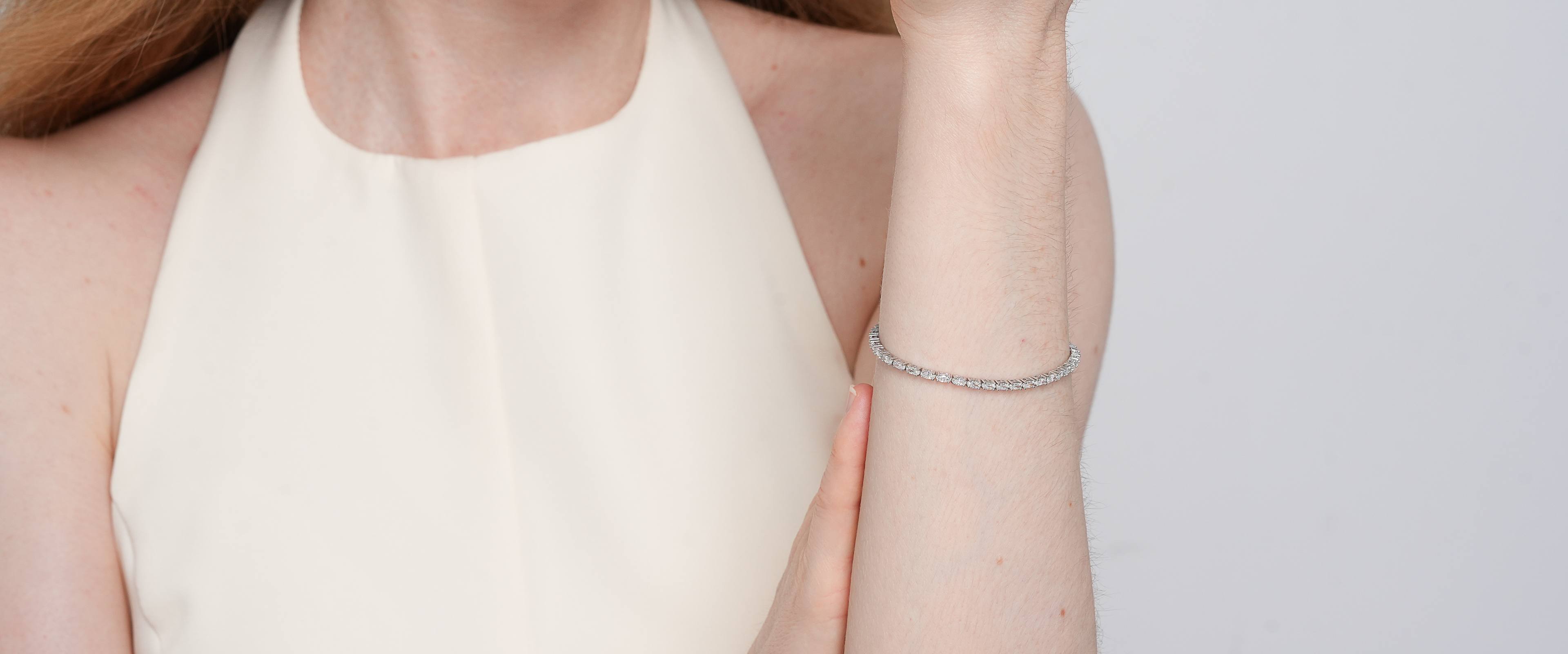 Shining Star Jewelry Fashion Iced Out Moissanite Oval Cut Tennis Bracelet Women Shining Star Jewelry Fashion Iced Out Moissanite Oval Cut Tennis Bracelet Women