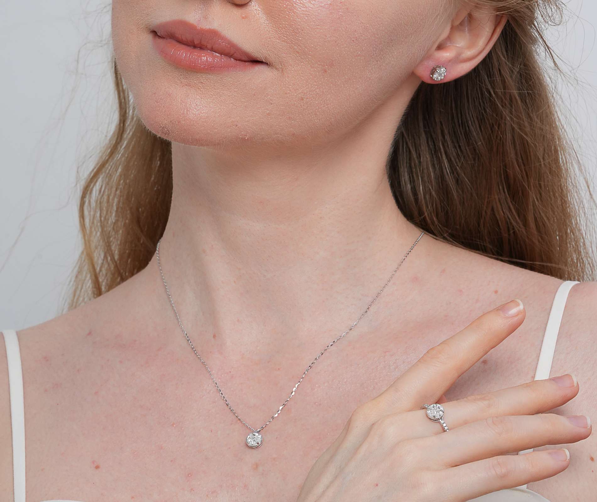 Shining Star Jewelry Party Round Diamond Fashion Jewelry Set For Women Shining Star Jewelry Party Round Diamond Fashion Jewelry Set For Women