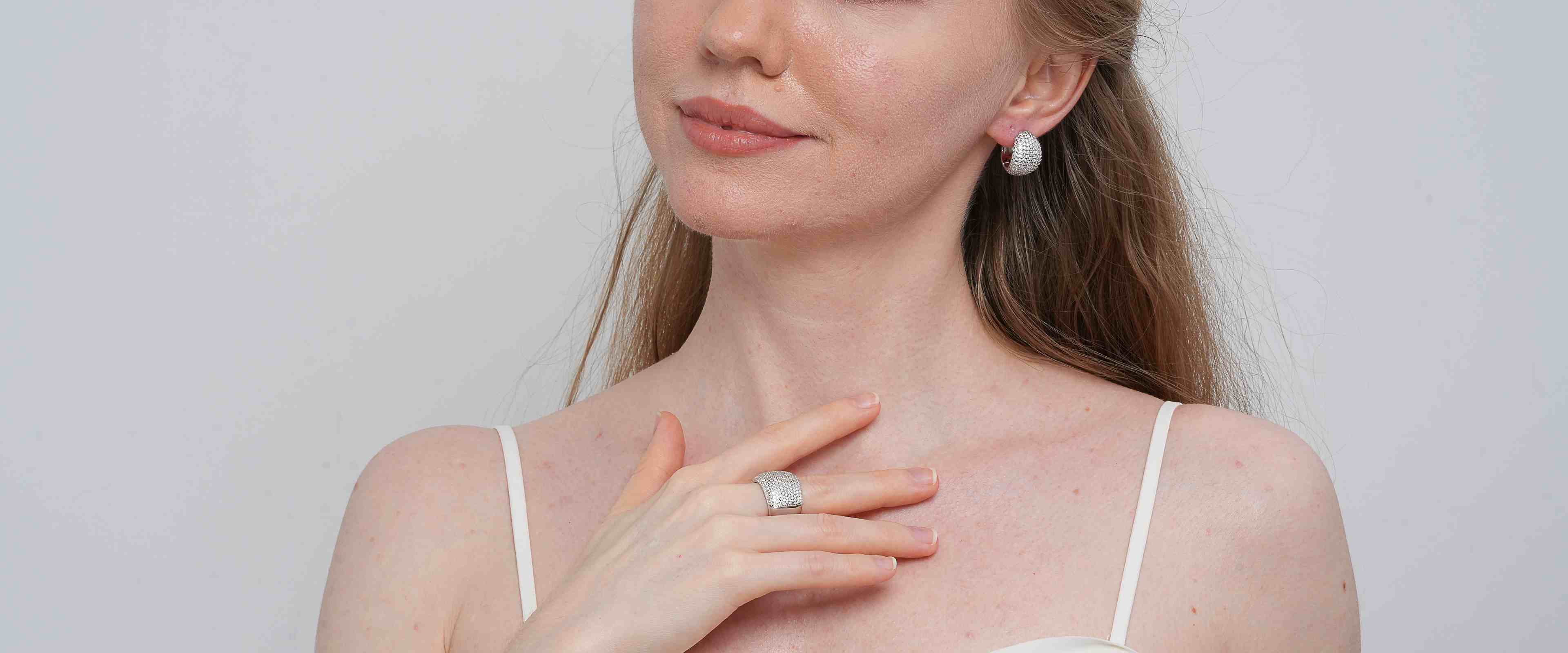 Shining Star Jewelry Women's Iced Out Zircon Chunky 925 Silver Jewelry Set Shining Star Jewelry Women's Iced Out Zircon Chunky 925 Silver Jewelry Set