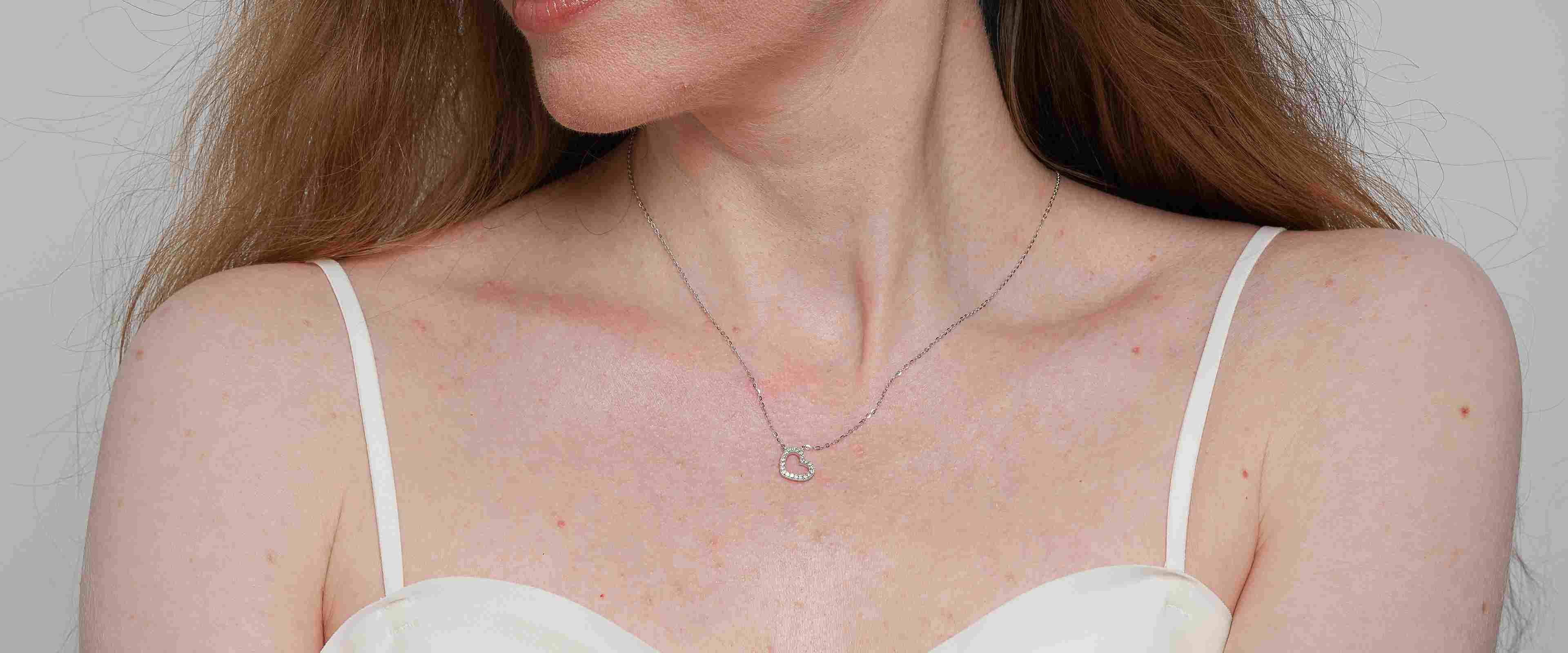 Shining Star Jewelry Lover Gift Zircon Hollow Heart Pendant Fine Necklace Women Shining Star Jewelry Lover Gift Zircon Hollow Heart Pendant Fine Necklace Women