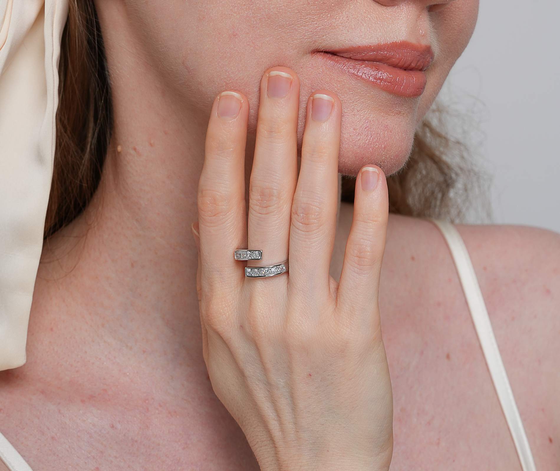 Shining Star Jewelry Solid 925 Silver Moissanite Princess Cut Women's Ring Shining Star Jewelry Solid 925 Silver Moissanite Princess Cut Women's Ring