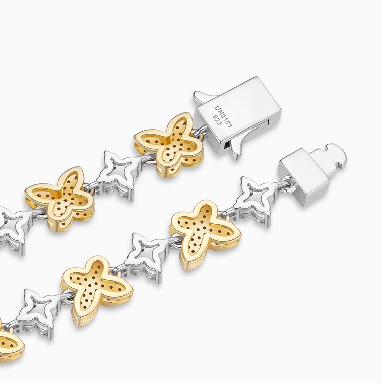 Shining Star Jewelry Fashion Trend Iced Out Zircon Women's Butterfly Necklace Shining Star Jewelry Fashion Trend Iced Out Zircon Women's Butterfly Necklace