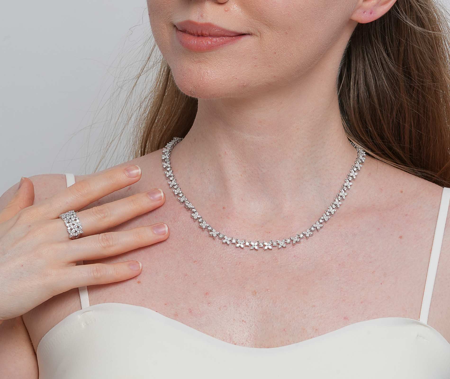 Shining Star Jewelry Bridal Women Cubic Zircon 925 Sterling Silver Jewelry Set Shining Star Jewelry Bridal Women Cubic Zircon 925 Sterling Silver Jewelry Set