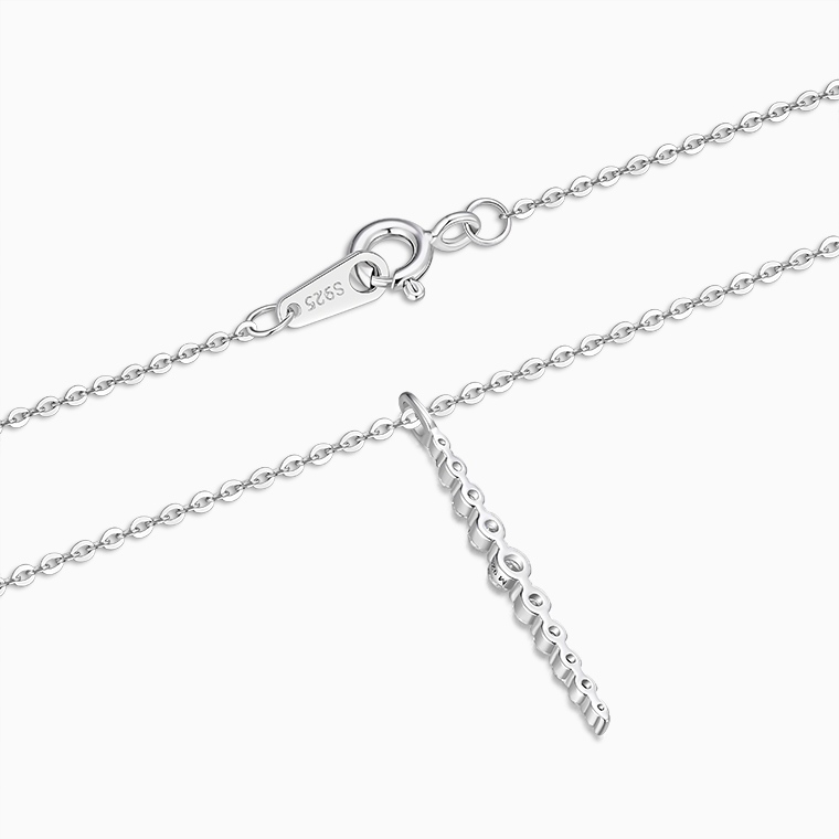 Shining Star Jewelry Elegant Shape Dangling Moissanite Pendant Fine Necklace Shining Star Jewelry Elegant Shape Dangling Moissanite Pendant Fine Necklace