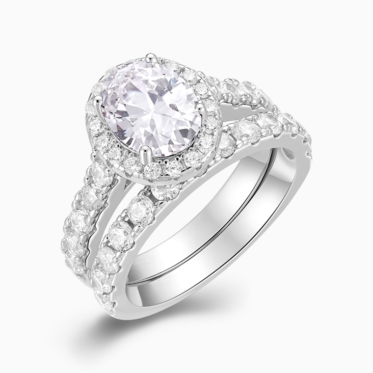 moissanite hip hop ring