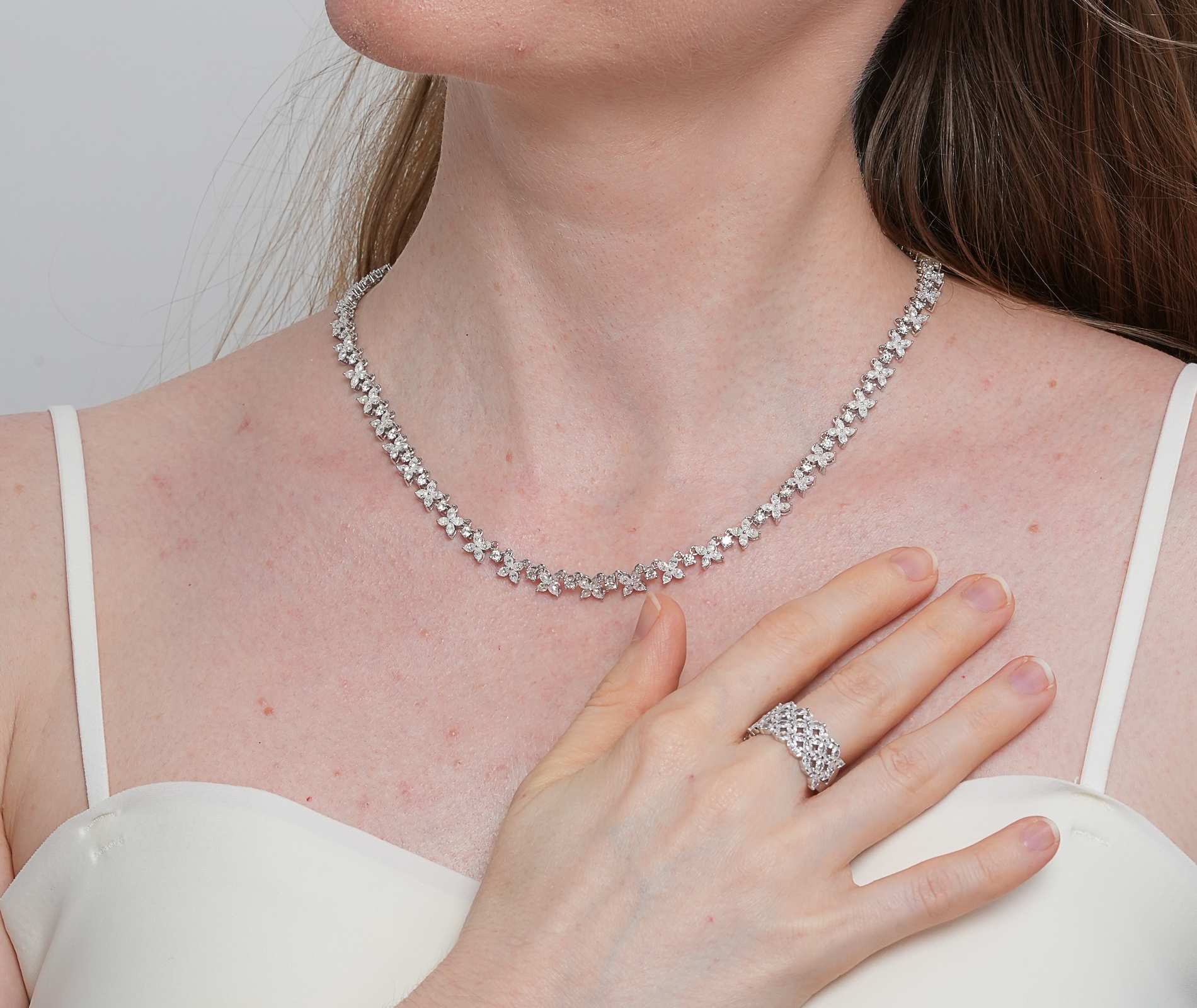 Shining Star Jewelry Bridal Women Cubic Zircon 925 Sterling Silver Jewelry Set Shining Star Jewelry Bridal Women Cubic Zircon 925 Sterling Silver Jewelry Set