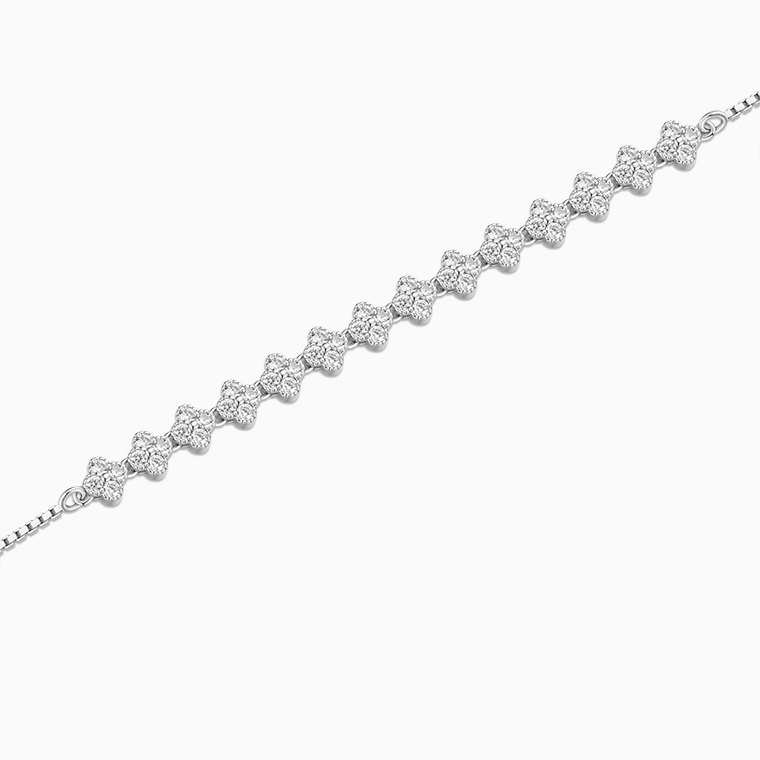 Shining Star Jewelry Adjustable Iced Out CZ Four Leaf Clover Fine Bracelet Women Shining Star Jewelry Adjustable Iced Out CZ Four Leaf Clover Fine Bracelet Women