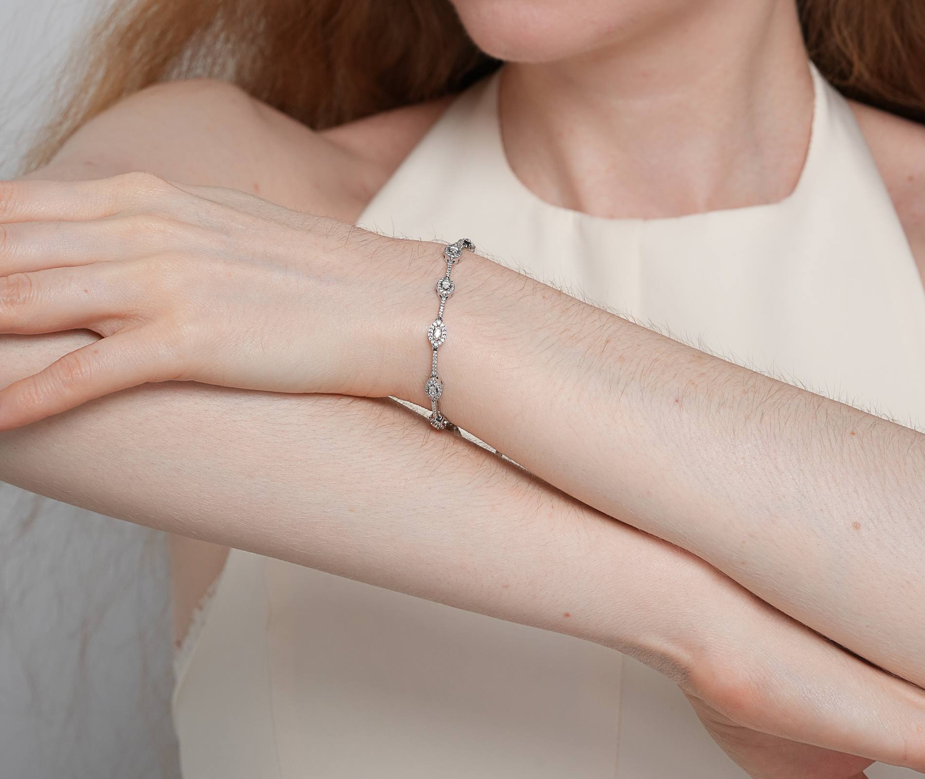 Shining Star Jewelry 925 Silver Moissanite Iced Out Charm Evil Eye Fine Bracelet Shining Star Jewelry 925 Silver Moissanite Iced Out Charm Evil Eye Fine Bracelet