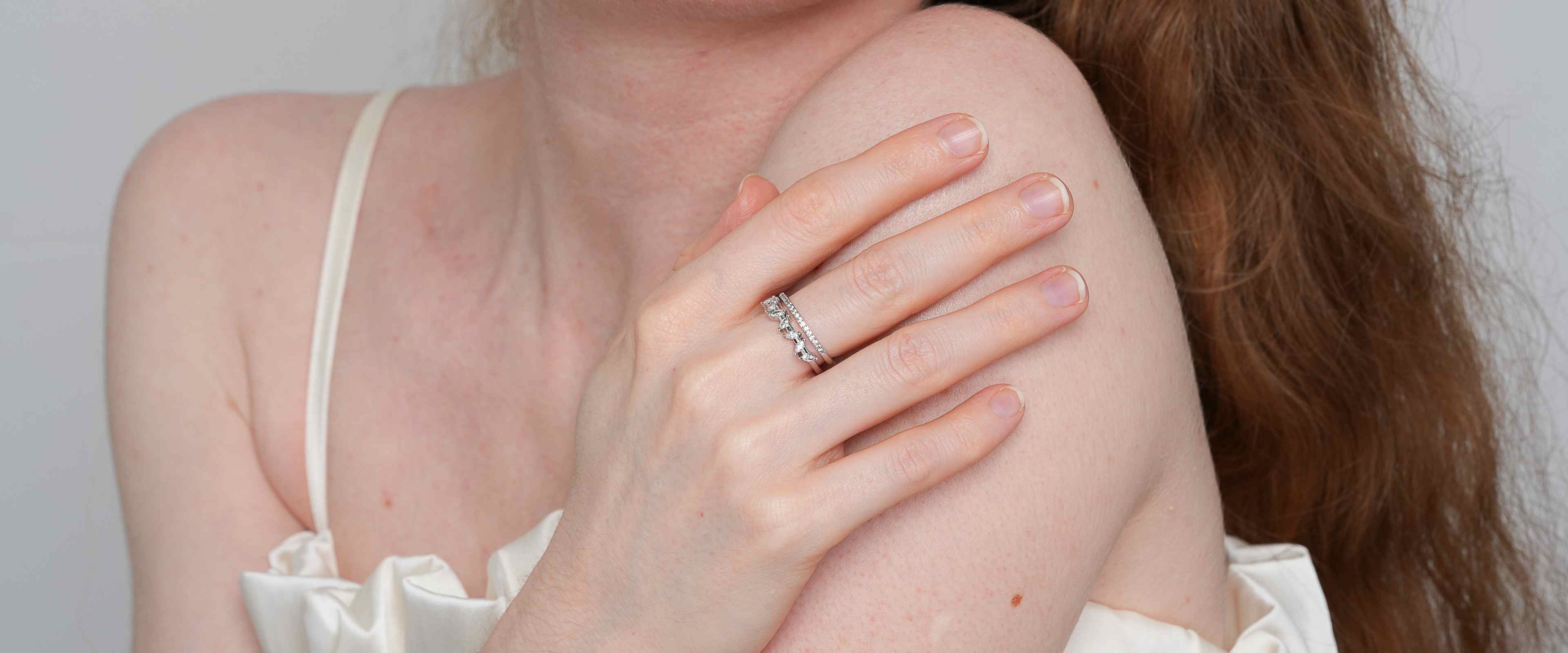 Shining Star Jewelry Women's 925 Sterling Silver Zircon Marquise Cut Open Ring Shining Star Jewelry Women's 925 Sterling Silver Zircon Marquise Cut Open Ring