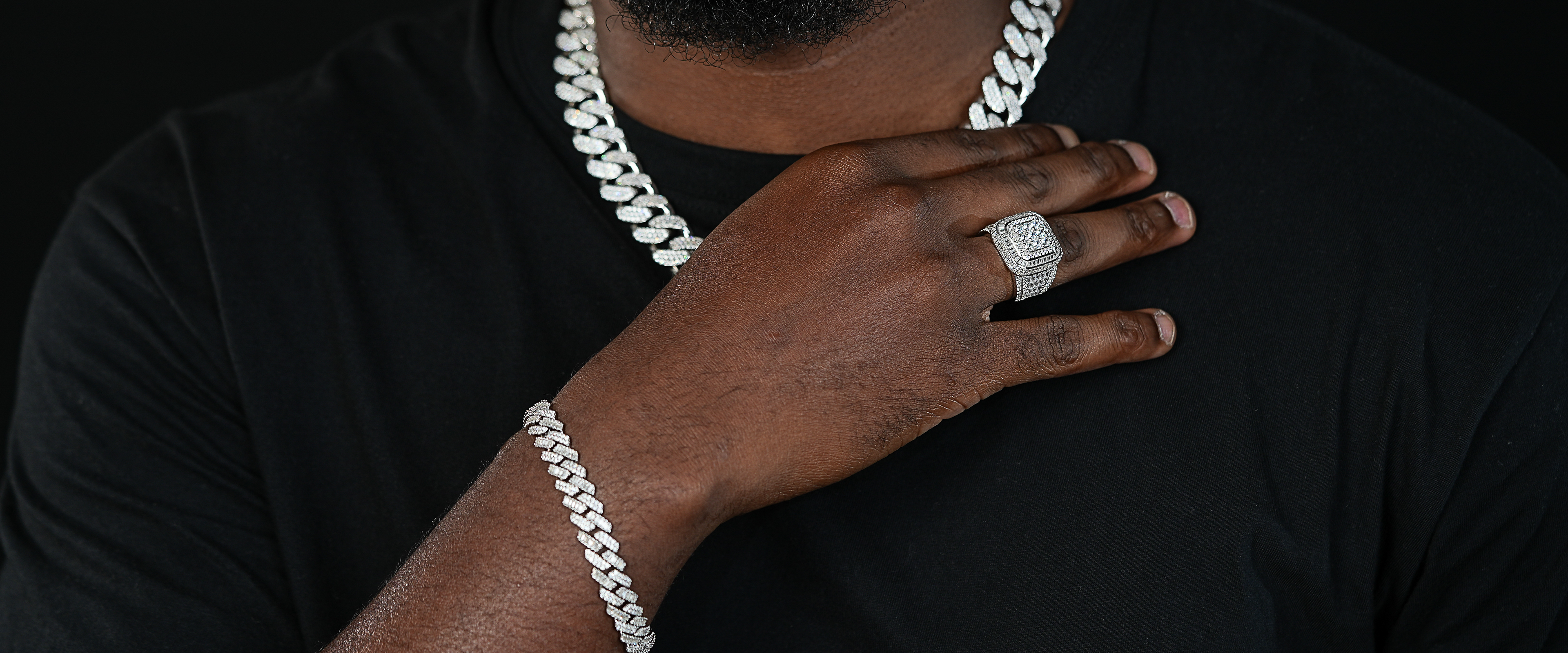 Iced Out men's ring