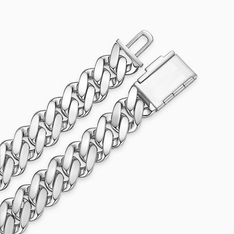 Shining Star Jewelry Cubic Zirconia Micro Pave 18mm Heavy Solid Cuban Necklace