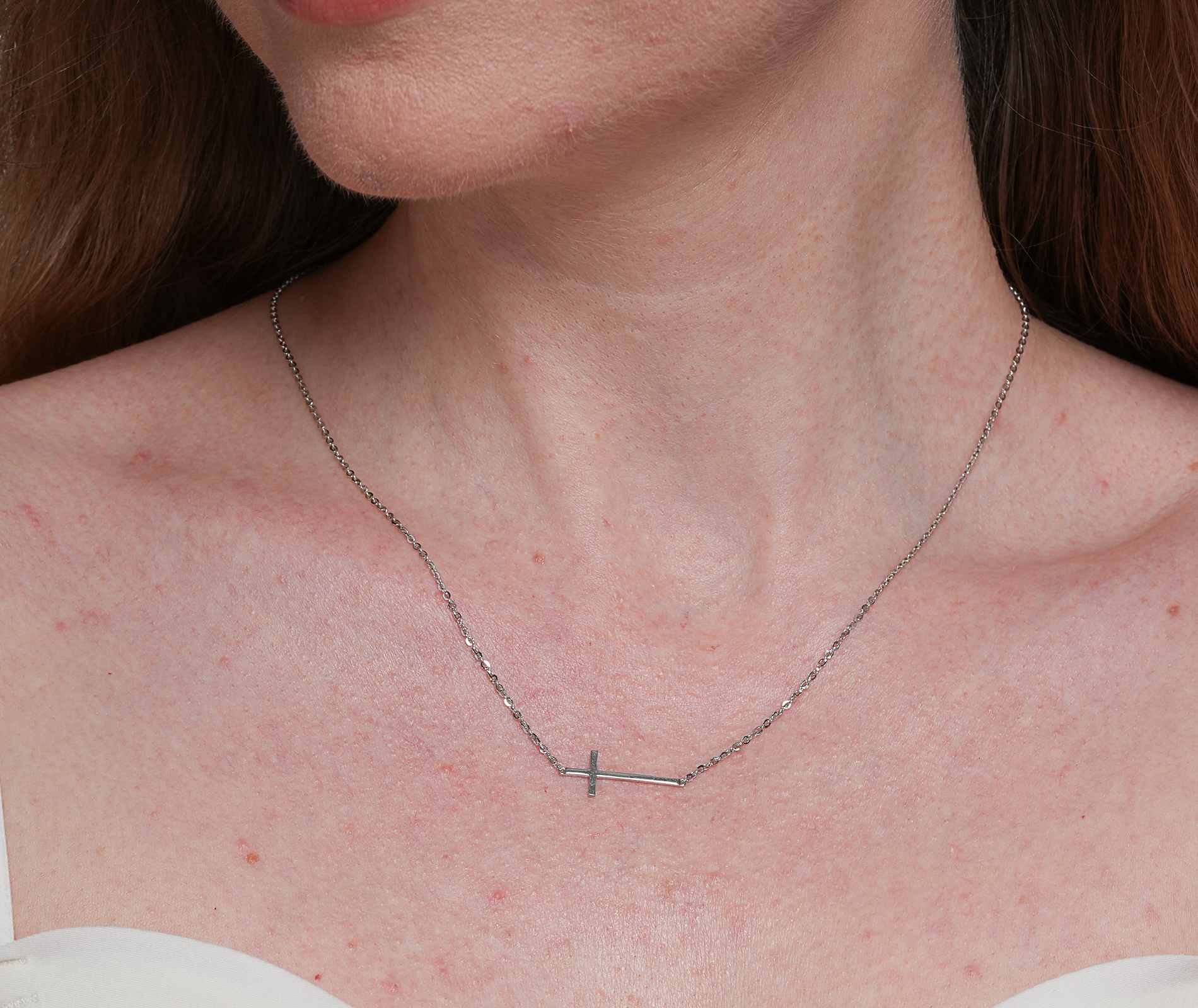 Shining Star Jewelry Adjustable Smooth Cross Charms Pendant Fine Necklace Women Shining Star Jewelry Adjustable Smooth Cross Charms Pendant Fine Necklace Women