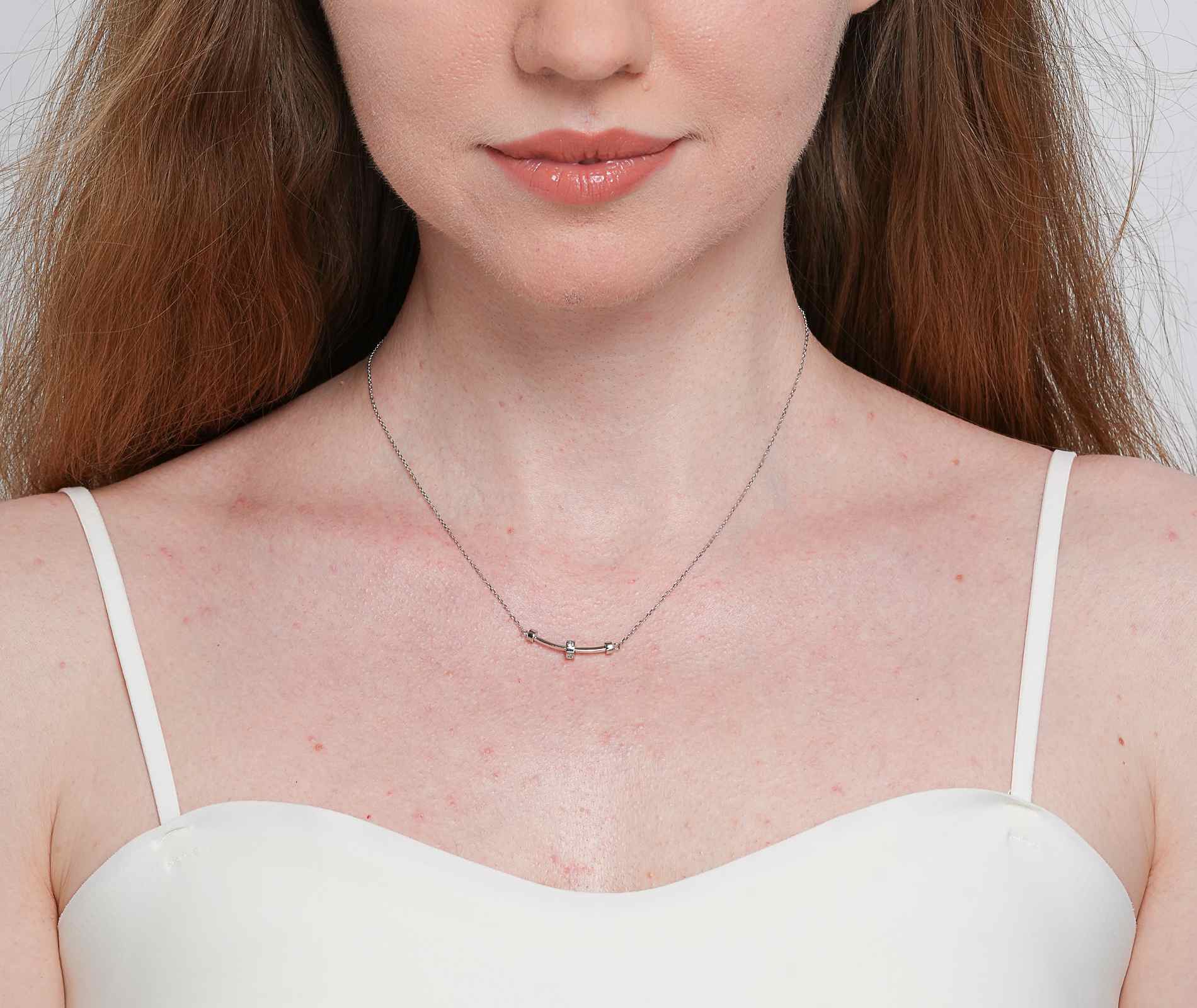 Shining Star Jewelry Women's Cubic Zirconia Sterling Silver Simple Fine Necklace Shining Star Jewelry Women's Cubic Zirconia Sterling Silver Simple Fine Necklace