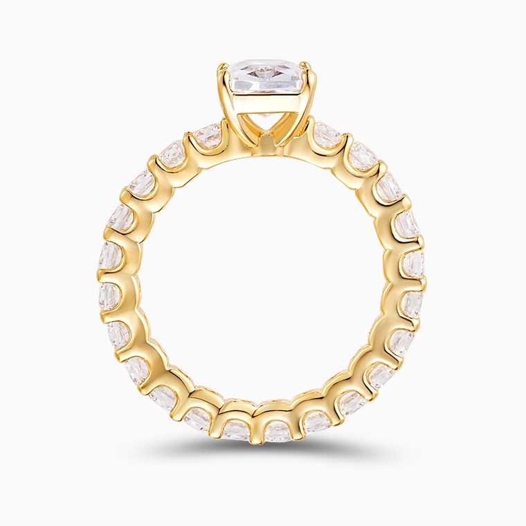 Shining Star Jewelry Luxury Big Main Stone Diamond Emerald Cut Tennis Ring Women Shining Star Jewelry Luxury Big Main Stone Diamond Emerald Cut Tennis Ring Women