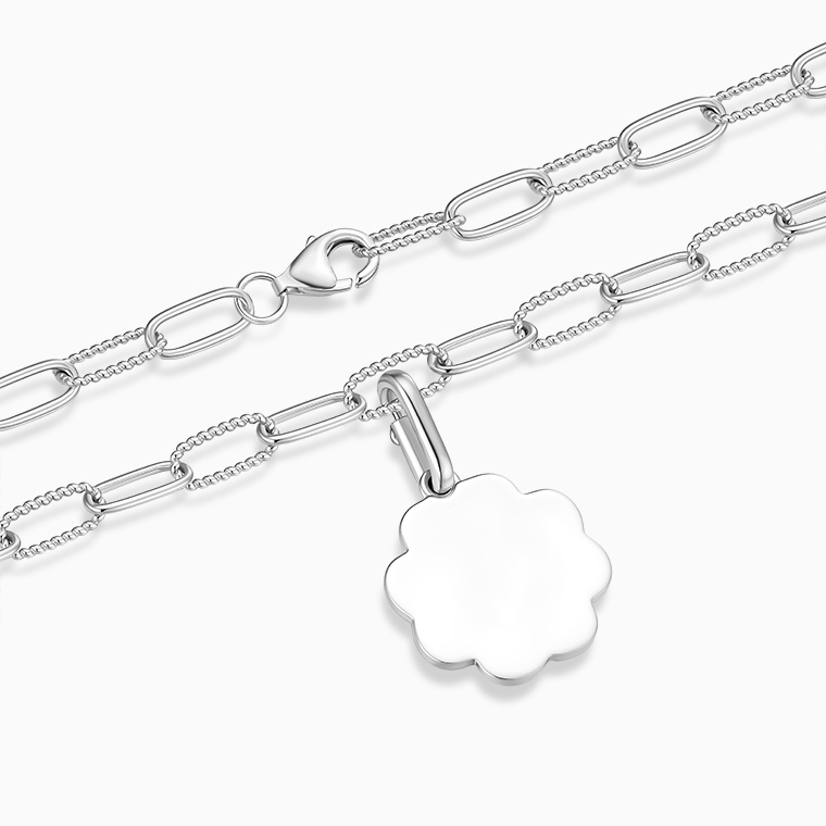 Shining Star Jewelry Women's Lucky Gift Rhodium Smooth Four Leaf Clover Necklace Shining Star Jewelry Women's Lucky Gift Rhodium Smooth Four Leaf Clover Necklace