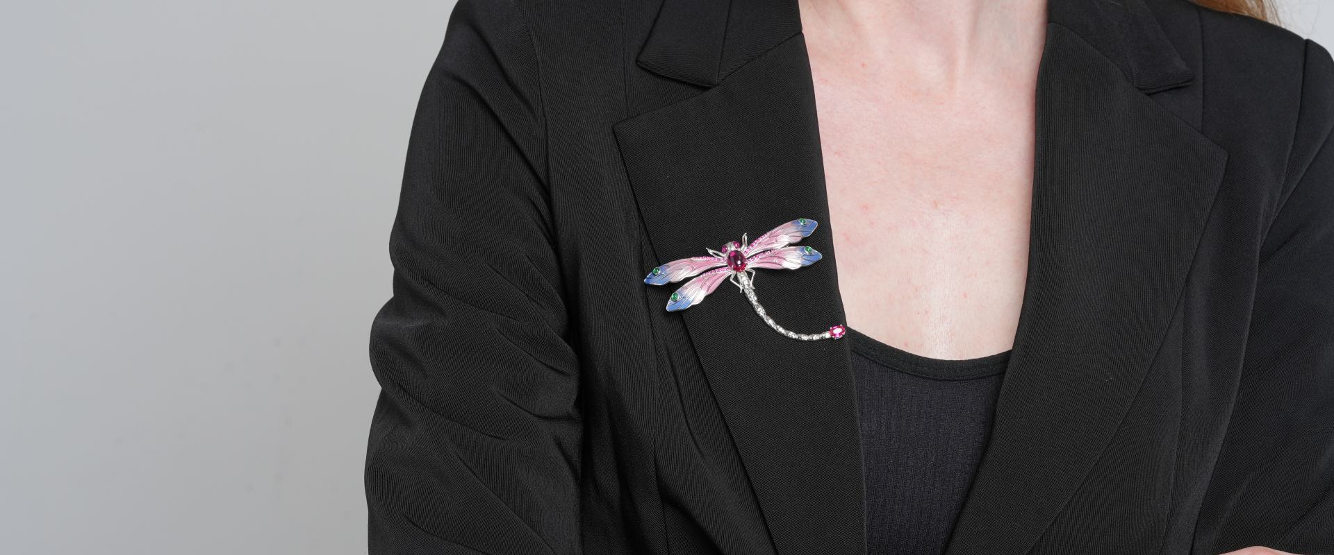 Shining Star Jewelry 925 Sterling Silver Colored Gemstone Dragonfly Brooch Women Shining Star Jewelry 925 Sterling Silver Colored Gemstone Dragonfly Brooch Women